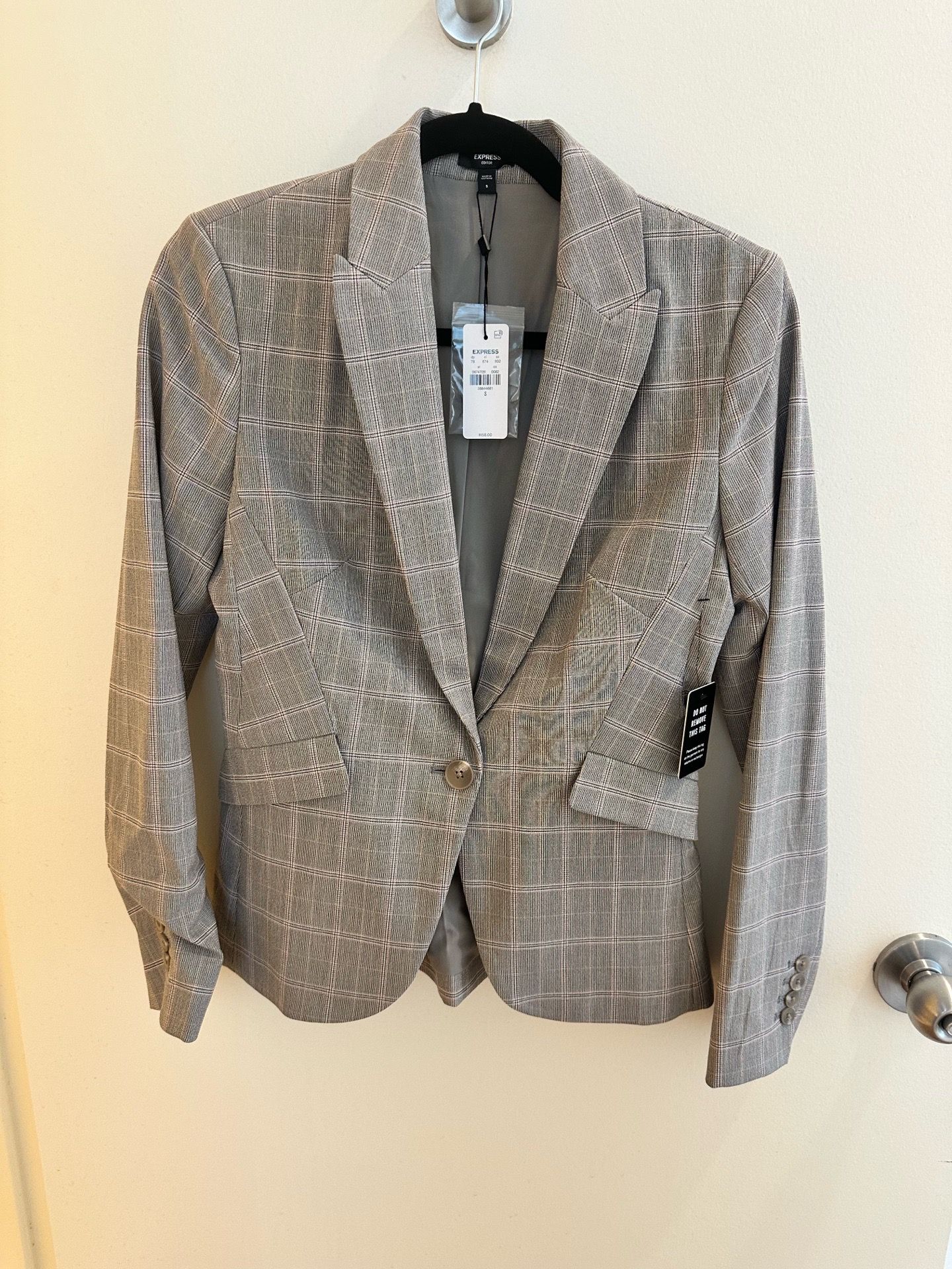 EDITOR PLAID 24" WOMEN BLAZER - photo 5