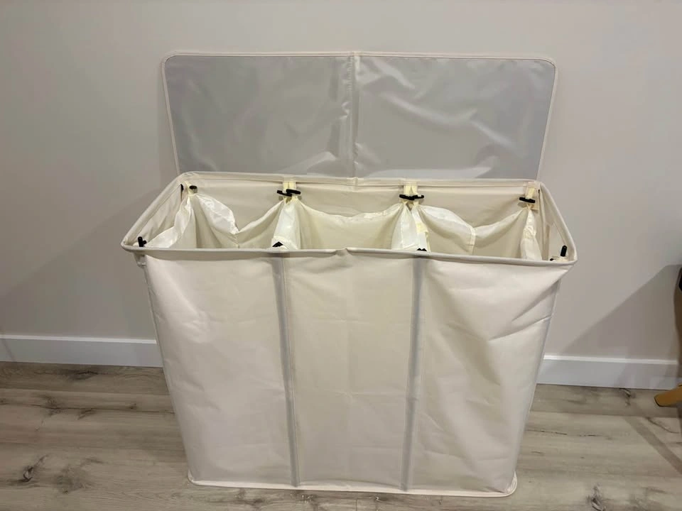 Laundry hamper 3 Bag sorter separator - photo 2