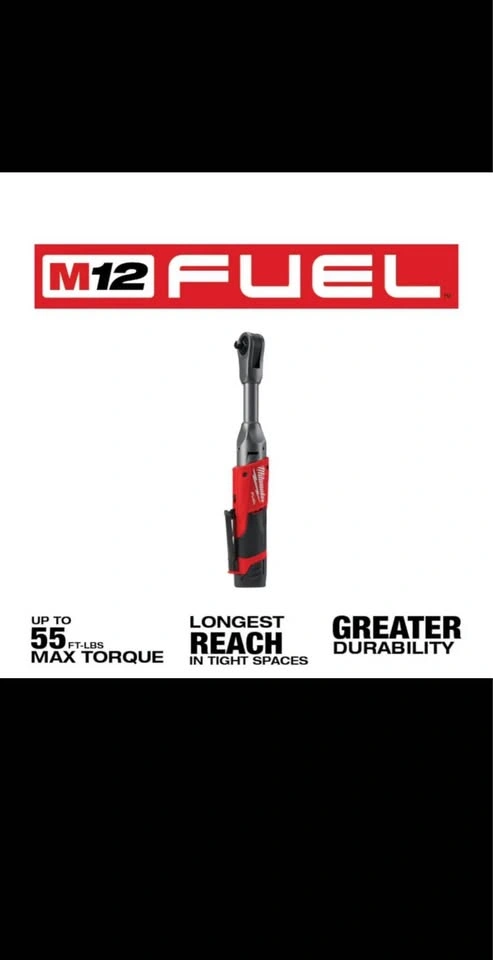 Milwaukee 2560-21 M12 FUEL 12V 3/8 Inch Extended Reach Ratchet 2 - photo 3