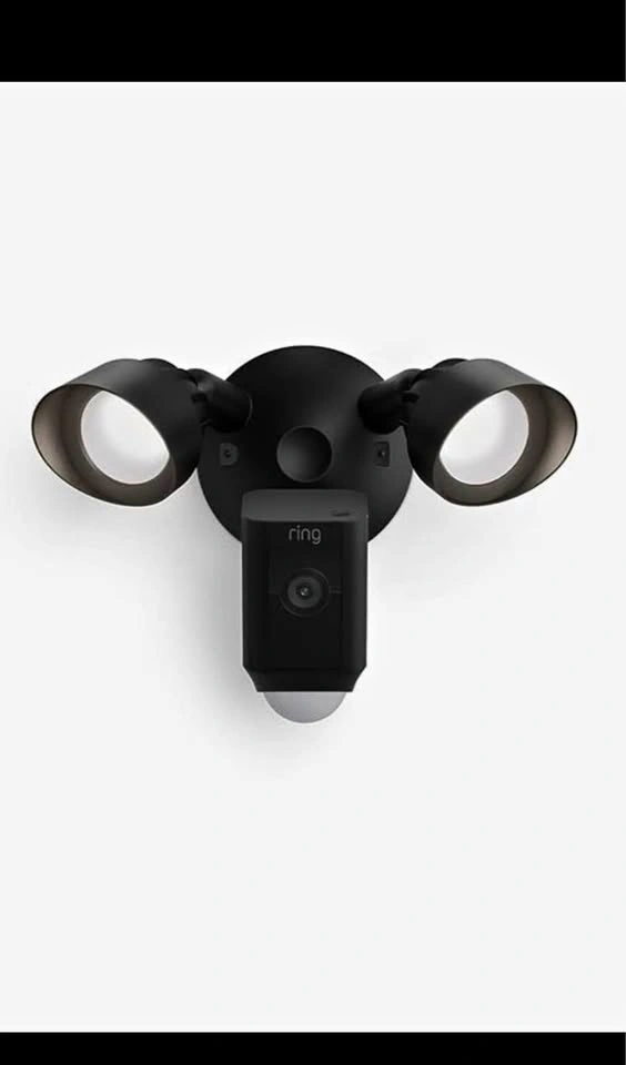 Ring Floodlight Cam Wired Plus with motion-activated 1080p HD vi