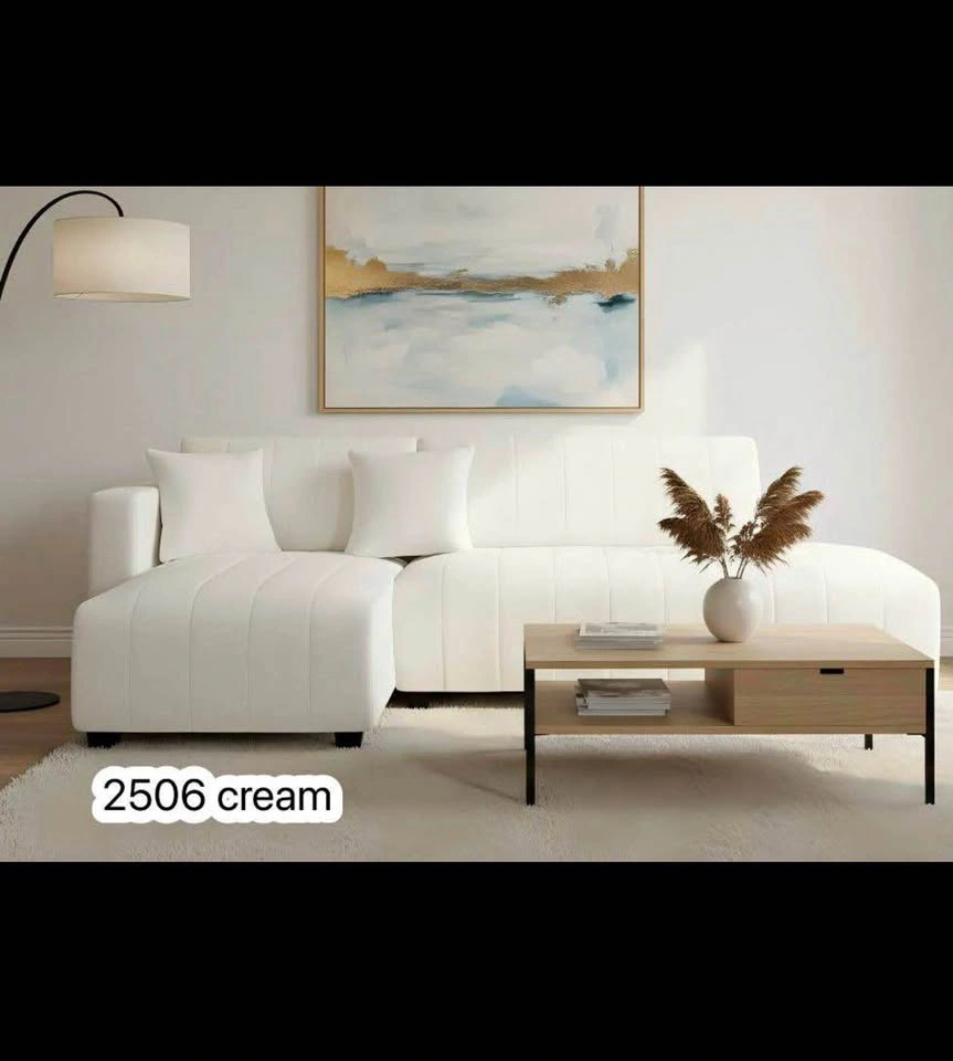 Modern Cream Sectional Sofa – Elegant & Comfortable - photo 2