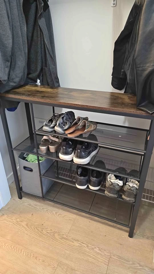 Rolanstar 5-Tier Shoe Rack with Mesh Shelves