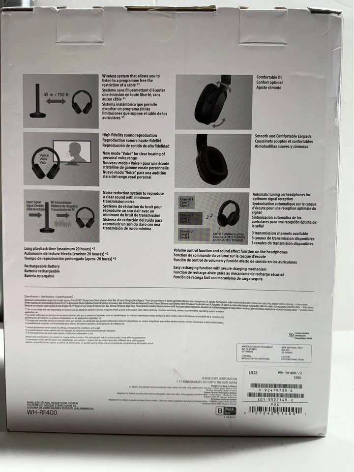 RF400 Wireless Home Theater Headphones - photo 3
