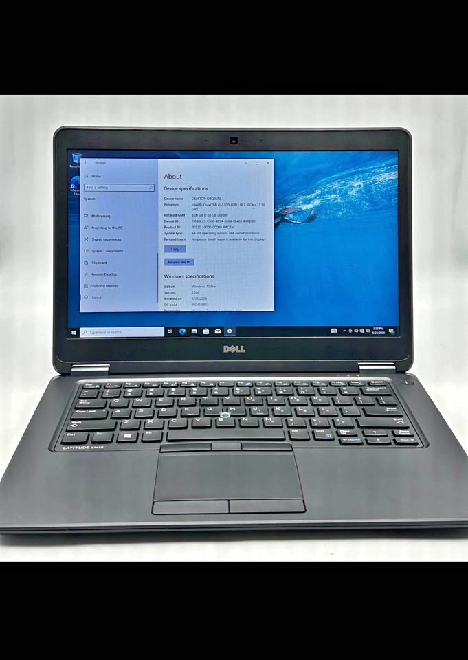 Dell Latitude E7450, 5th gen i5, 8GB RAM, 256GB SSD, 14'' Touch