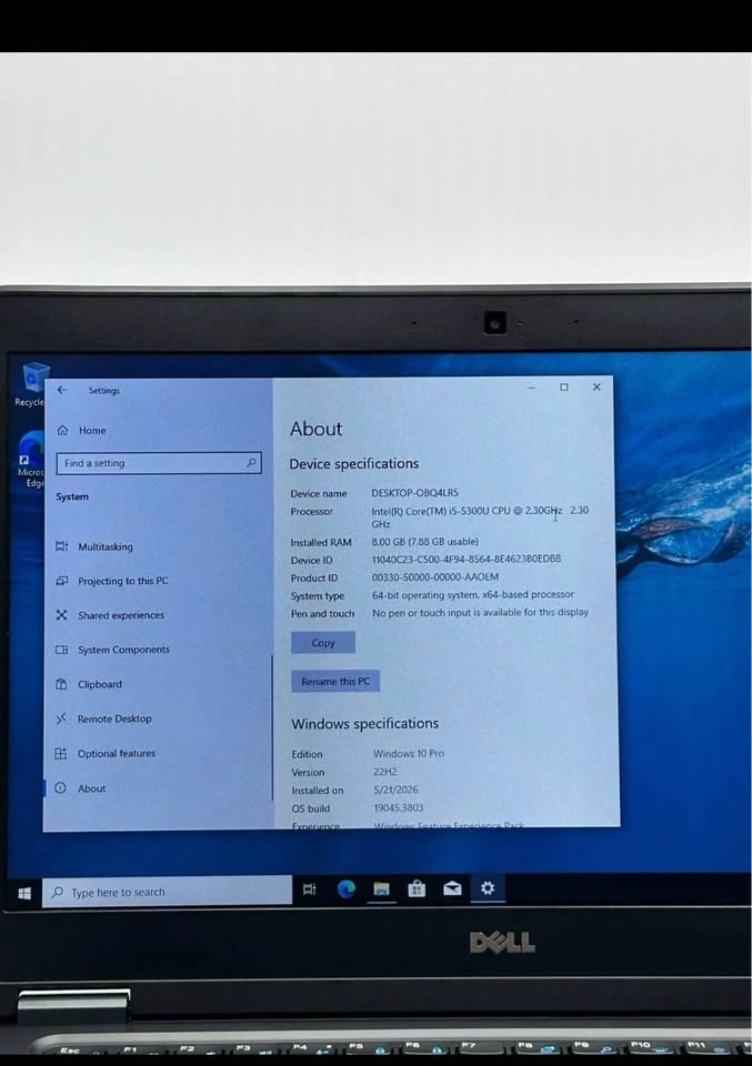 Dell Latitude E7450, 5th gen i5, 8GB RAM, 256GB SSD, 14'' Touch - photo 2