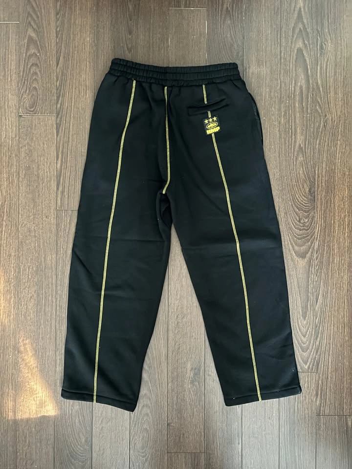Corteiz Hmp Open Hem Sweatpant 'Black/Yellow' (Size M) - photo 2