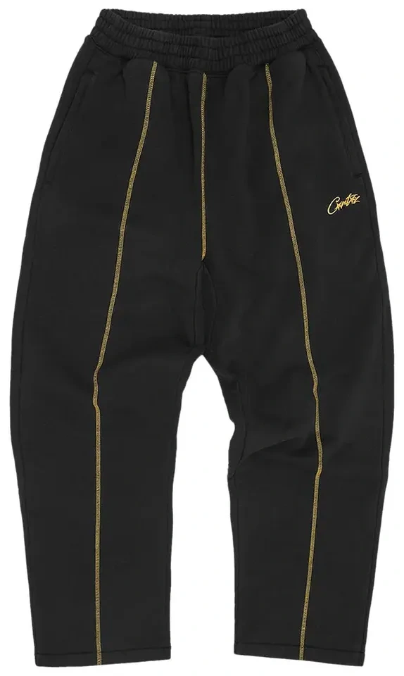 Corteiz Hmp Open Hem Sweatpant 'Black/Yellow' (Size M) - photo 4
