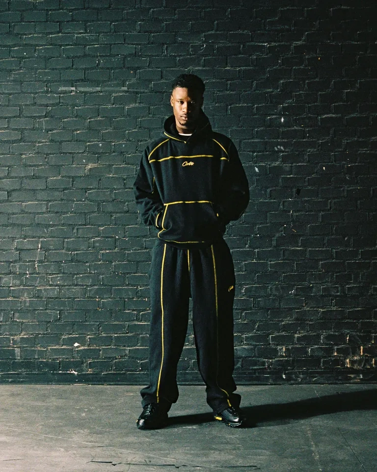 Corteiz Hmp Open Hem Sweatpant 'Black/Yellow' (Size M) - photo 5