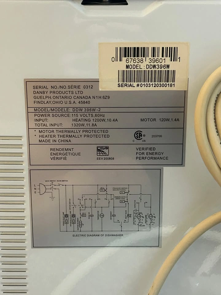 Countertop Dishwasher - Danby DDW396W - photo 4
