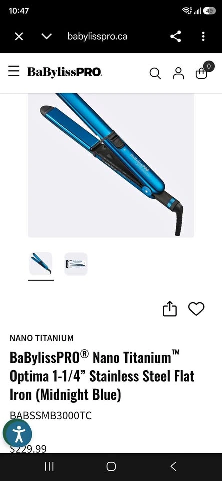 BaBYliss pro nano titanium optima