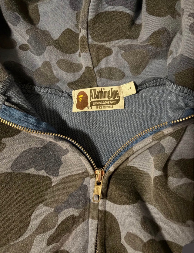 Navy Blue bape hoodie - photo 2