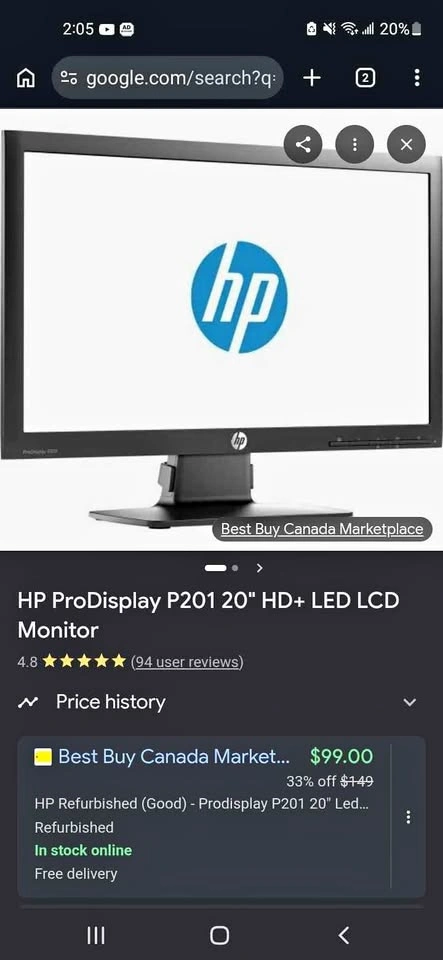 Hp monitor for pc