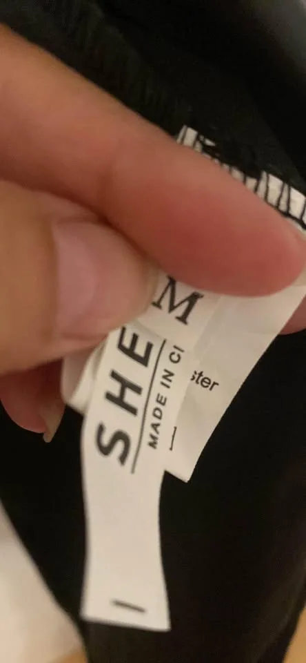 Brand New SHEIN Black Leather-Like Dress - Size 6 (M) 🖤 image indicator(3)