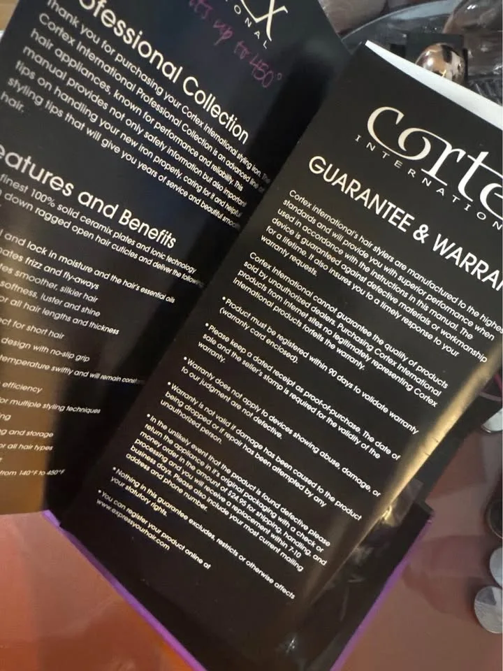 Cortex International 1 1/2 Inch Curling Iron - CTX-15CIB image indicator(6)