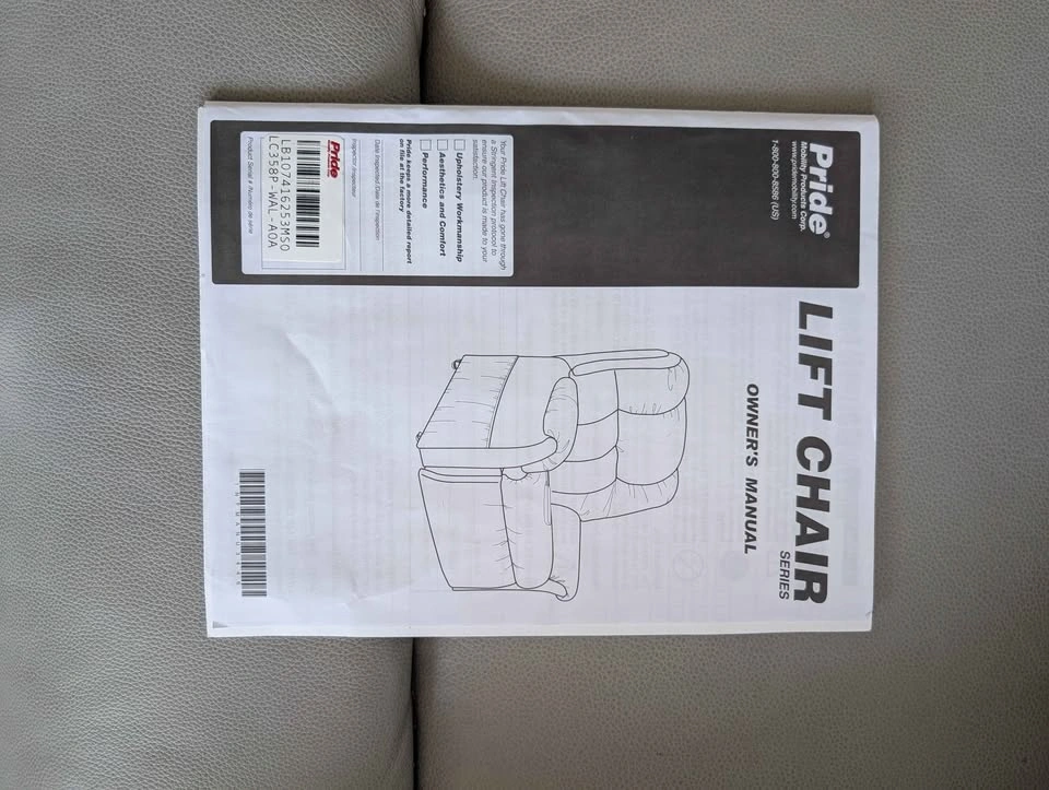 Pride Mobility LC358P - powerlift recliner - photo 5