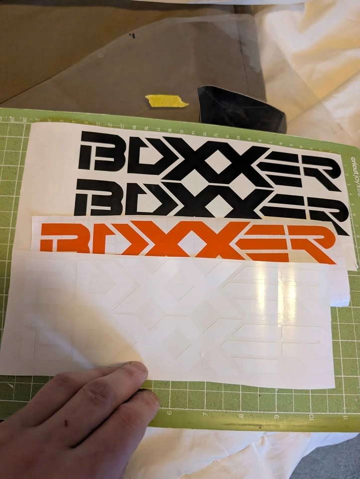 Vinyl boxer decal +transfer tape - photo 3