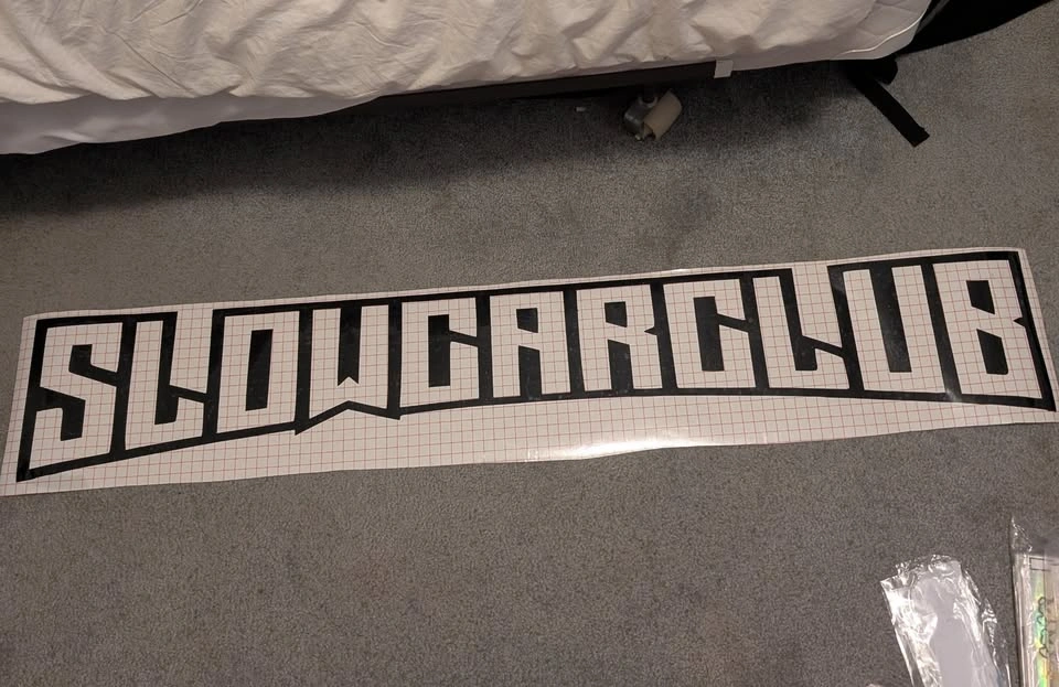 24" 48" Slow car club banner - photo 5