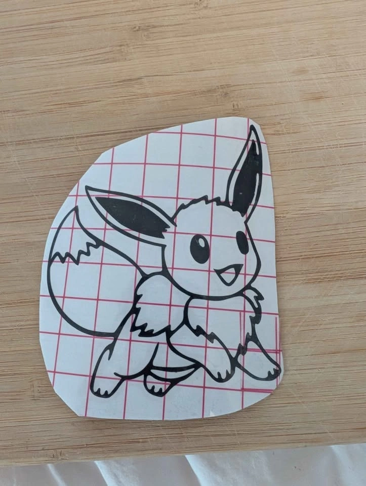 4" 8" or 12" EEvee Pokemon vinyl decal - photo 5