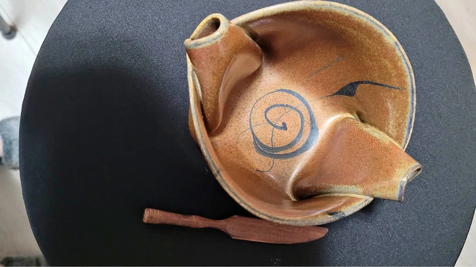 Pottery Butter Dish
