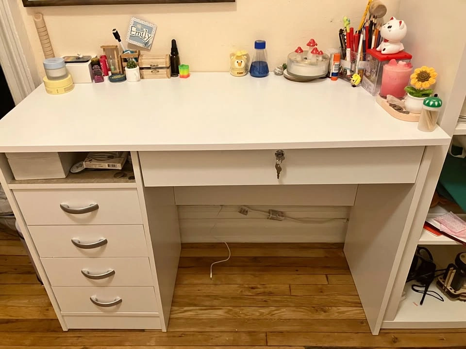 Wade Logan Computer Desk and Ikea Swivel Chair