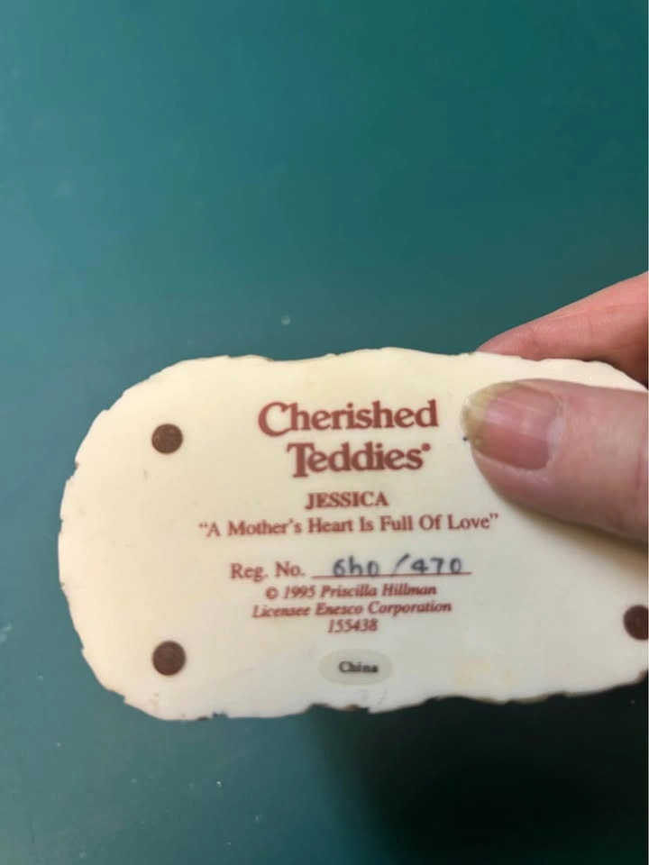 Cherish Teddy ornament – Jessica “a mother‘s heart is full of lo - photo 2