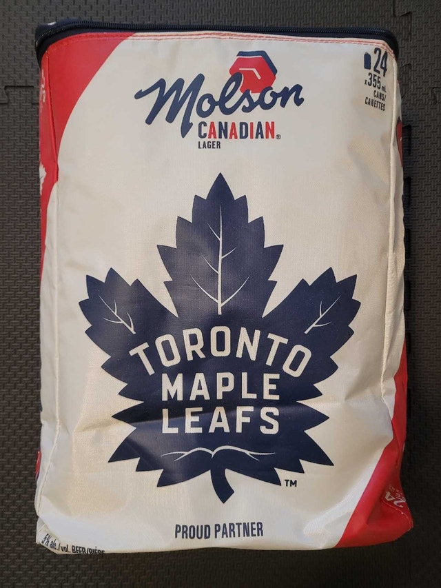 Molson Canadian, Toronto Maple Leafs Backpack Cooler, NEW