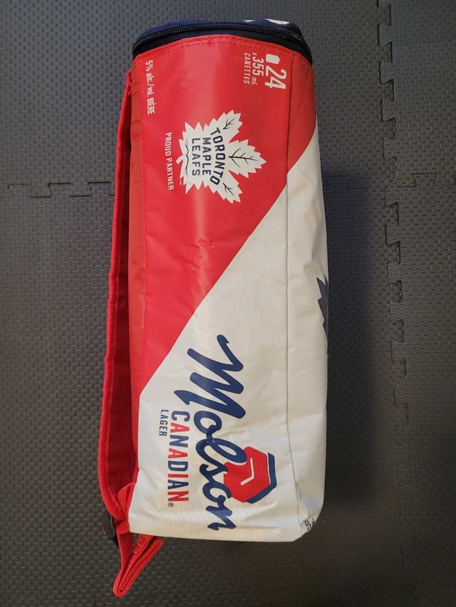 Molson Canadian, Toronto Maple Leafs Backpack Cooler, NEW - photo 3
