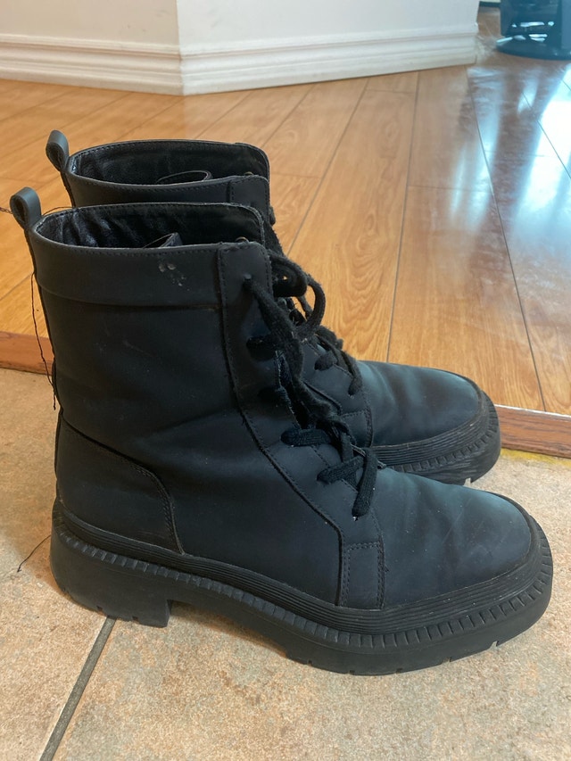 Next Black Lace-Up Boots
