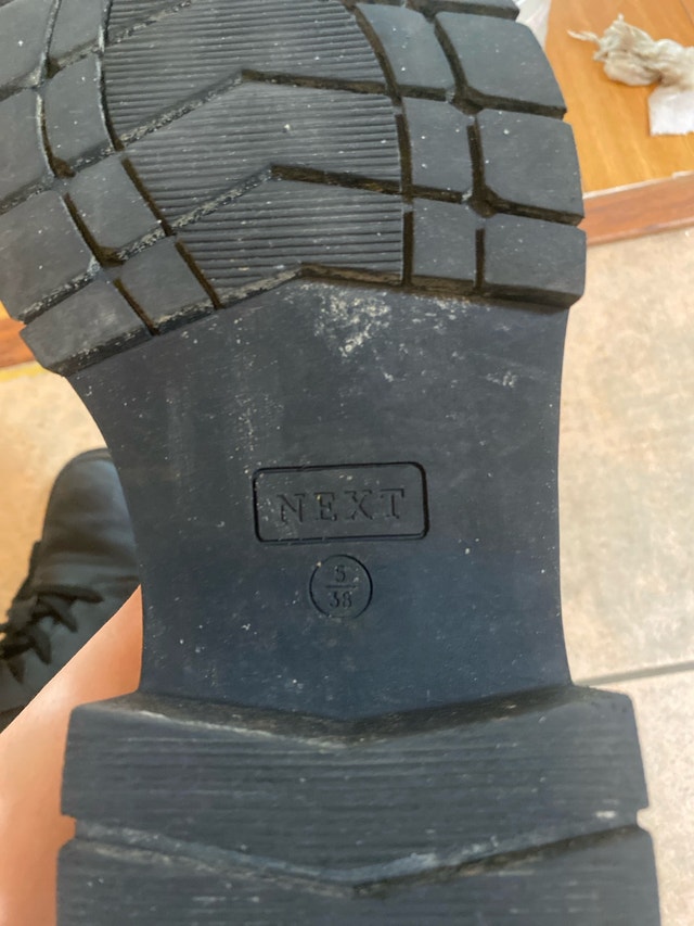 Next Black Lace-Up Boots - photo 4