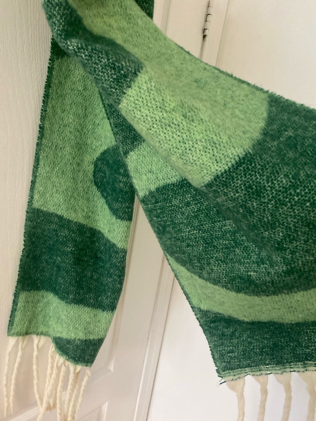 Green Striped Scarf - photo 2