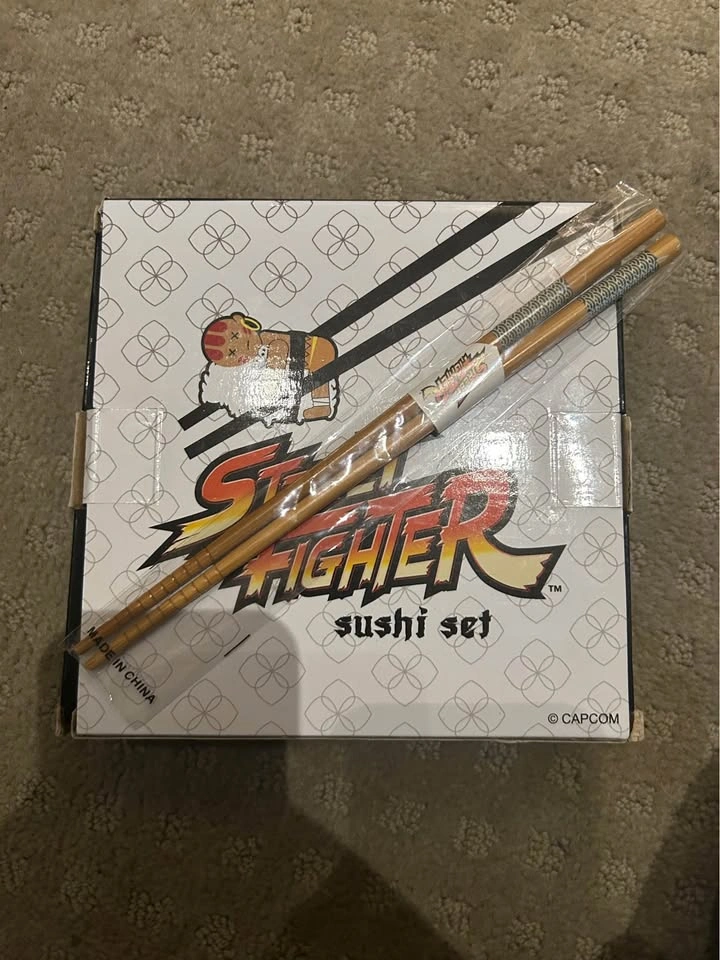 Street Fighter Sushi 2pc Dish Set Collectible Gamer Capcom - photo 3
