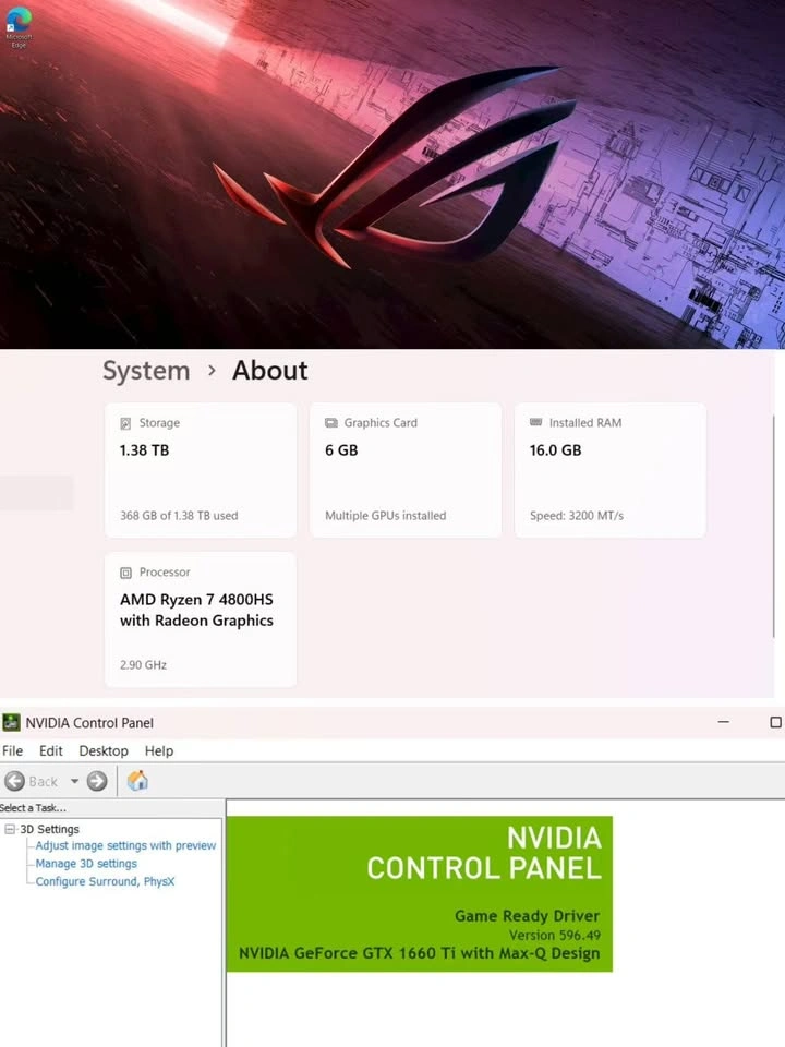 ASUS ROG Zephyrus G15 Gaming Laptop | Ryzen 7 4800HS | GTX 1660 - photo 3