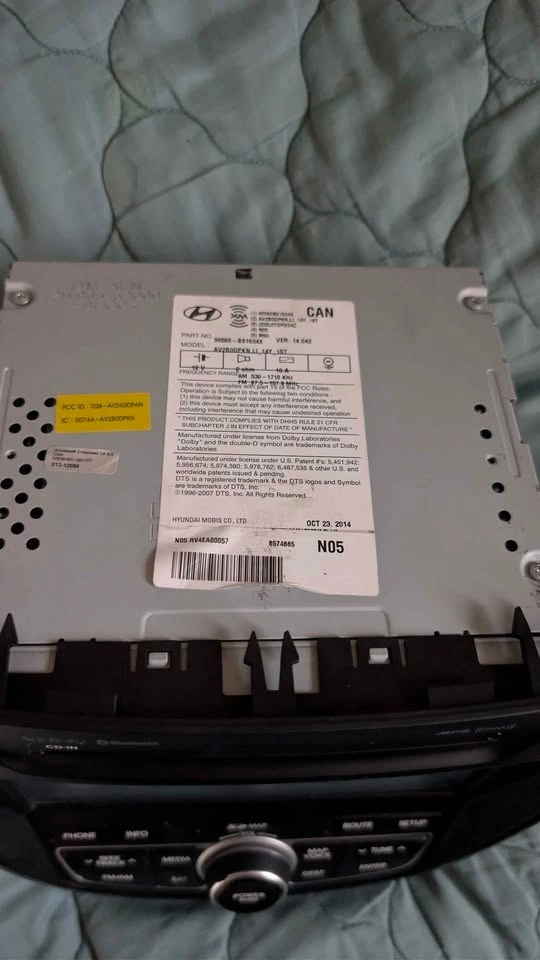 Hyundai Santa Fe 2013–2016 OEM Head Unit (Navigation) – For Part - photo 2