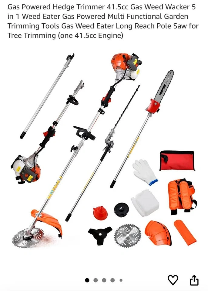 Mifawa 5-in-1 Gas Powered Hedge Trimmer & Garden Tool Set