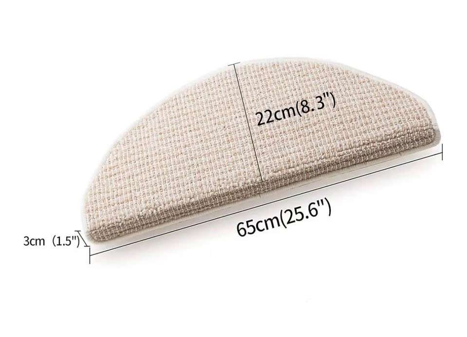 Non-Slip Stair Treads – 13 Pack (Beige and Brown) - photo 2