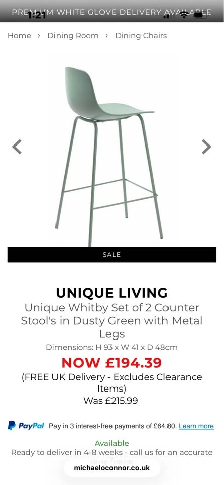 Brand new counter stools (set of 2) - photo 5