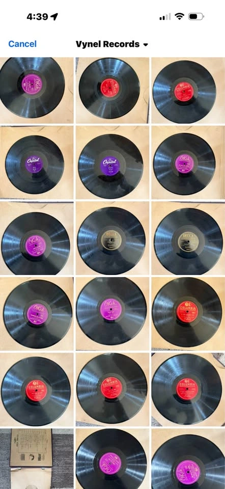 38 vintage 33 & 78 RPM vinyl records - photo 5
