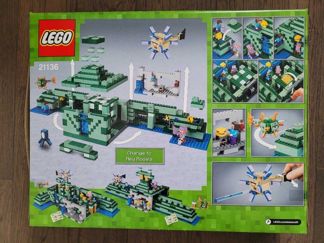 LEGO Minecraft 21136: The Ocean Monument, New & Factory Sealed - photo 2