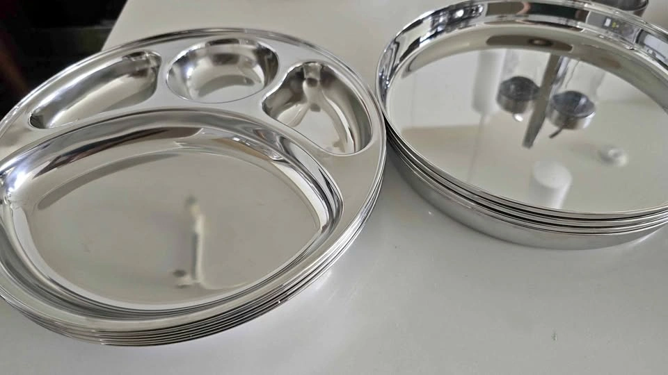 Stainless Steel Thali Plate Set