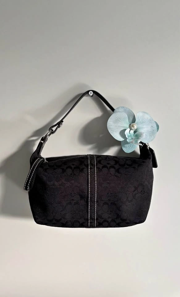 Vintage Coach Signature Mini Shoulder Bag