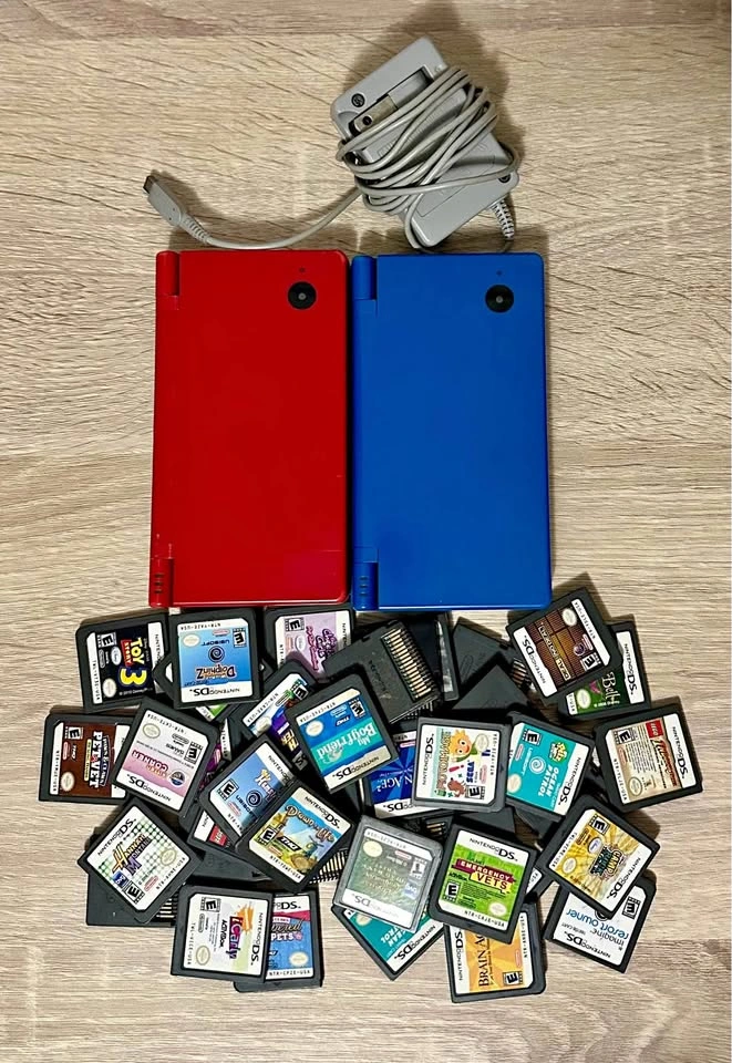2 Nintendo DSi Handheld Consoles With Games Bundle