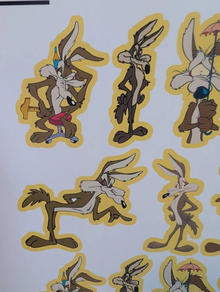 Wile E. Coyote Sticker Sheet - ACME super Genius Decals! - photo 3