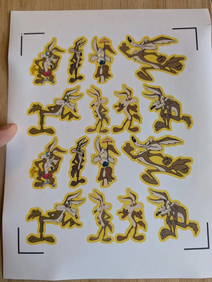 Wile E. Coyote Sticker Sheet - ACME super Genius Decals! - photo 4