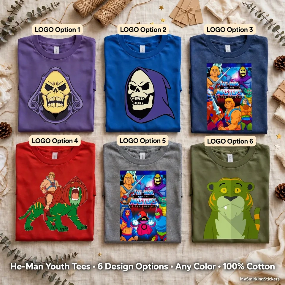 He-Man T-Shirts Kids and Adult Sizes