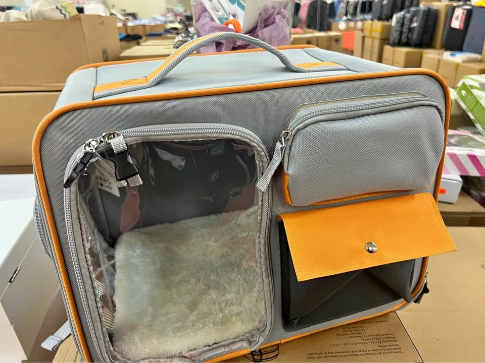 Navaris Pet Carrier with Window - Large Travel Cat Bag - NEW