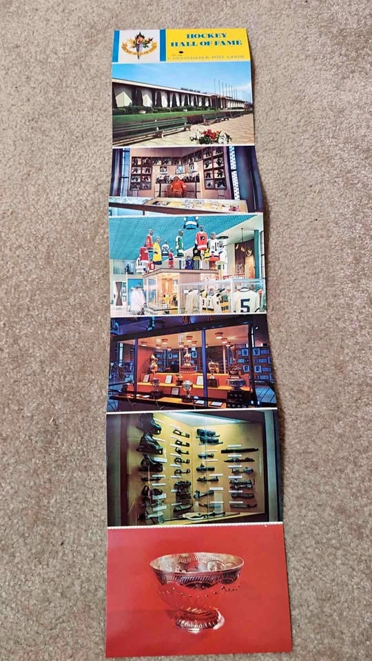 Vintage Hockey Hall of Fame Sceni-Card Postcard Set