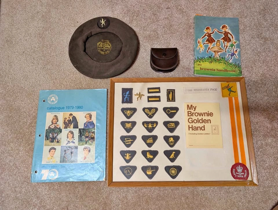 Vintage Girl Guides of Canada Brownie Memorabilia Set