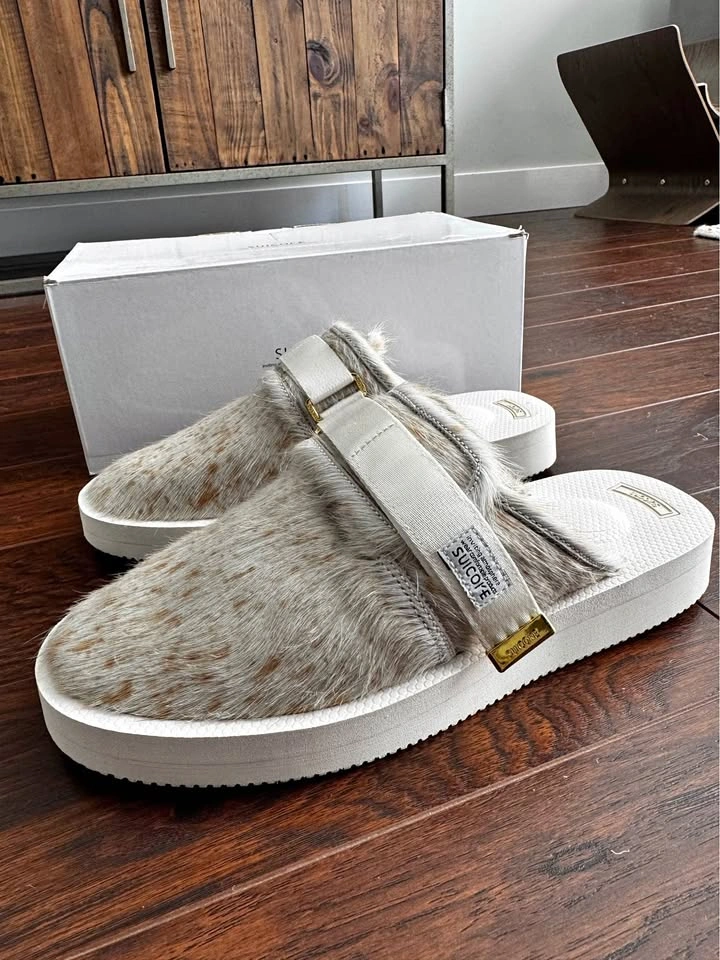 Men’s Suicoke Genuine Ponyhair Slides - Size 10