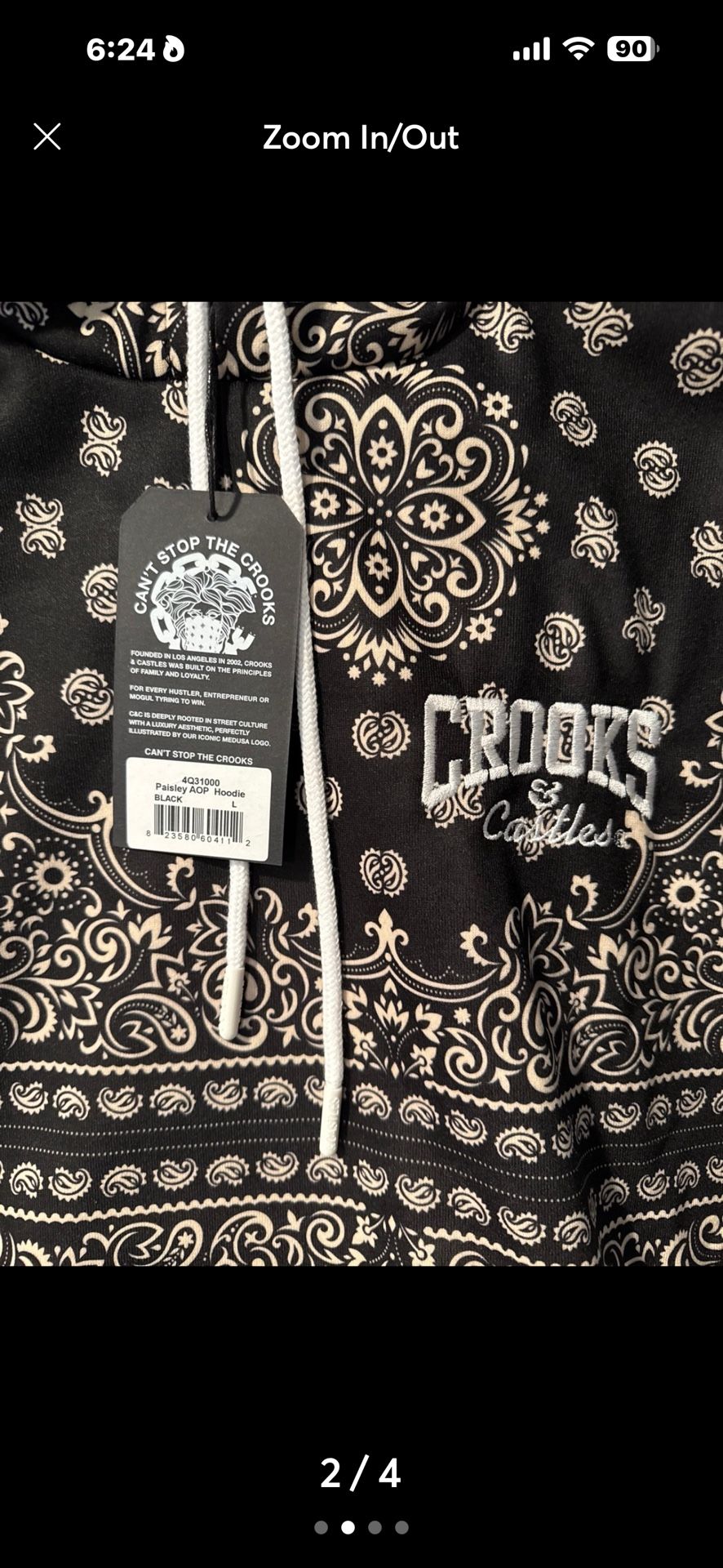 Crooks In Castle, Paisley Hoodie - photo 2