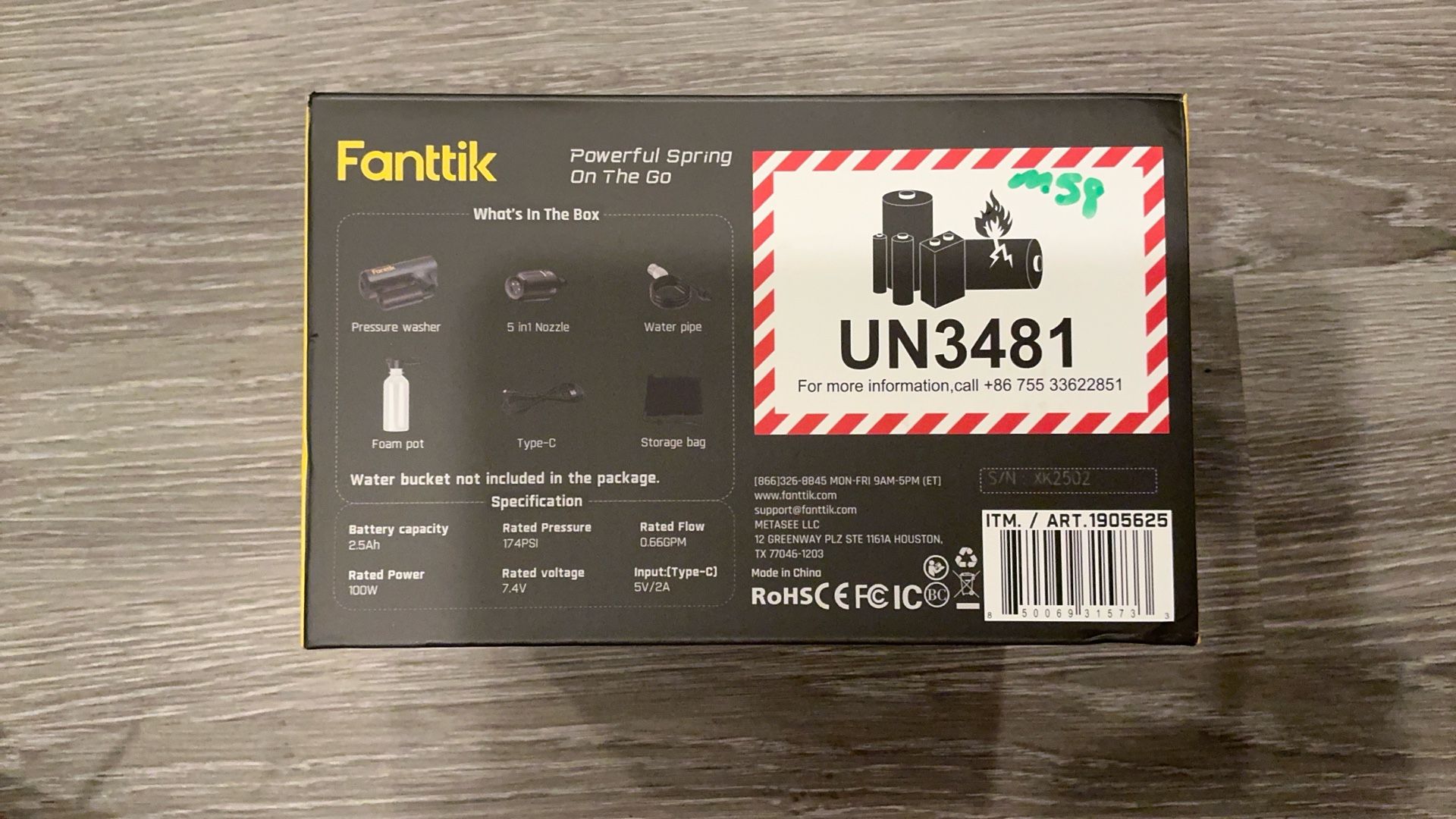 Fanttik Portable Pressure Washer - photo 3